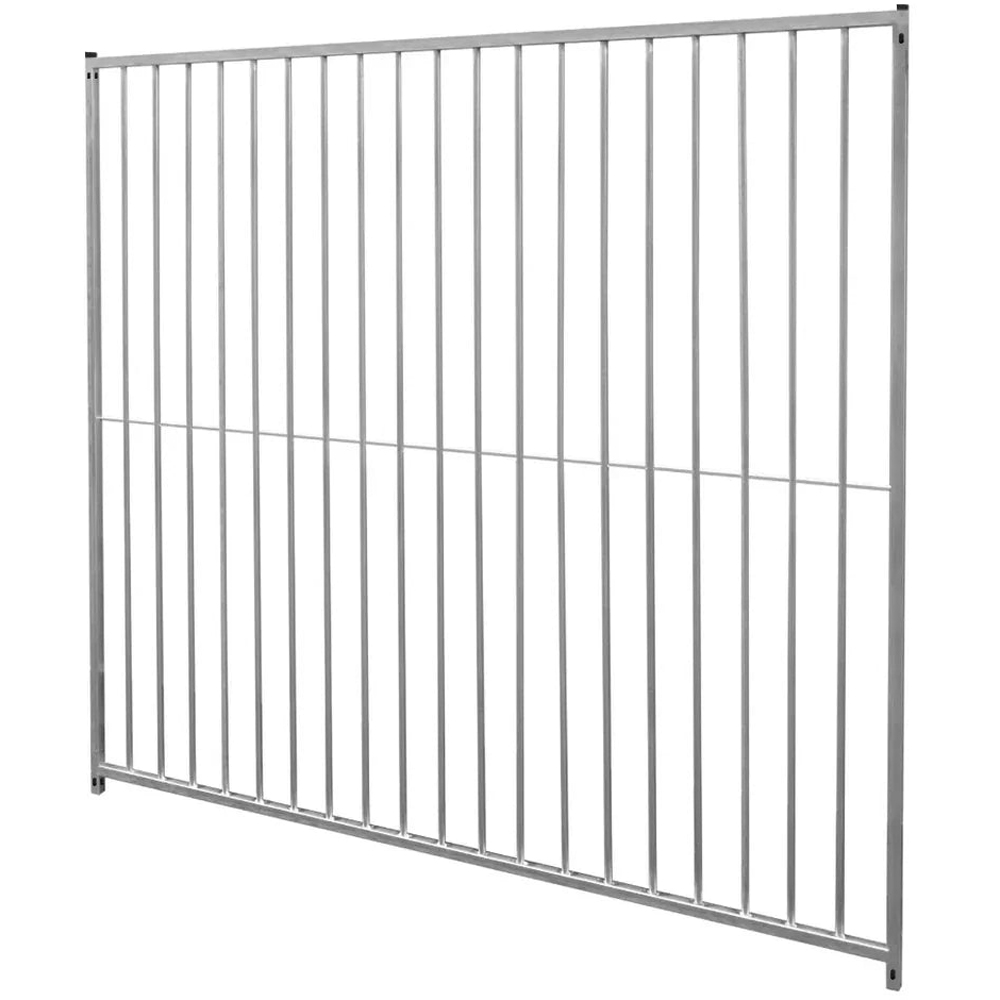 MonsterShop 2m Silver Dog Run Panel with 8cm Bar Spacing Image 2
