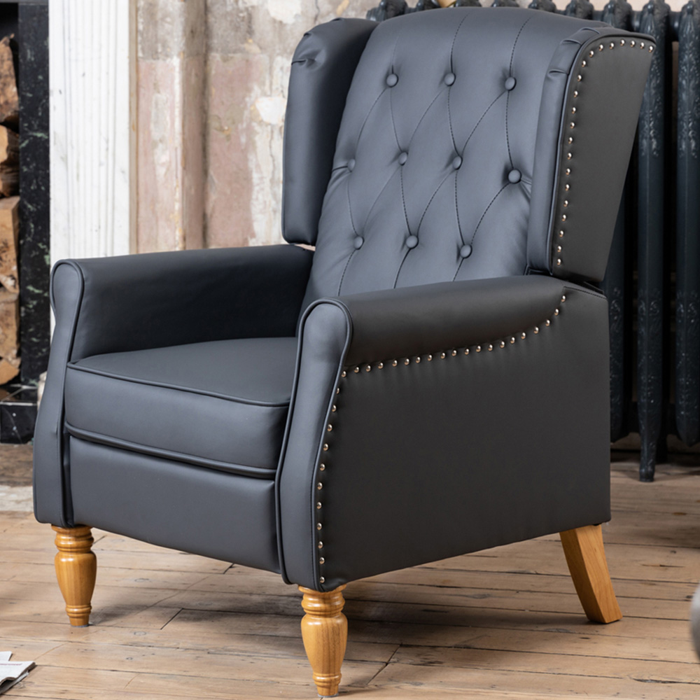 Artemis Home Galena Grey Manual Recliner Chair Image 1