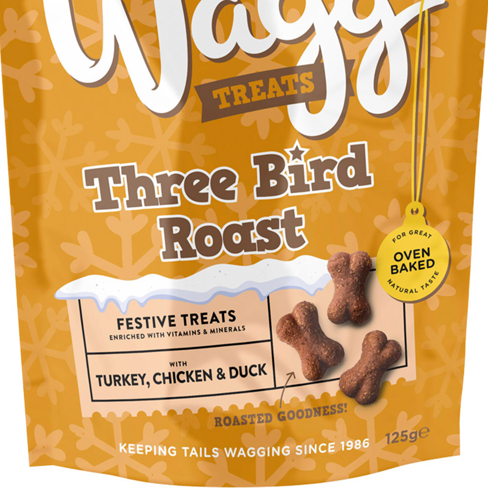 Wagg Three Bird Roast Treats 125g Image 3