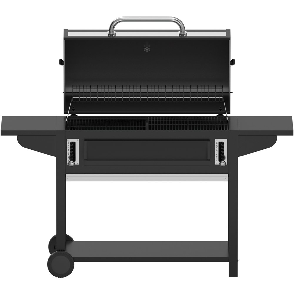 Charles Bentley Ottimo 635 Charcoal BBQ with Side Shelves and Adjustable Grill Height Image 5