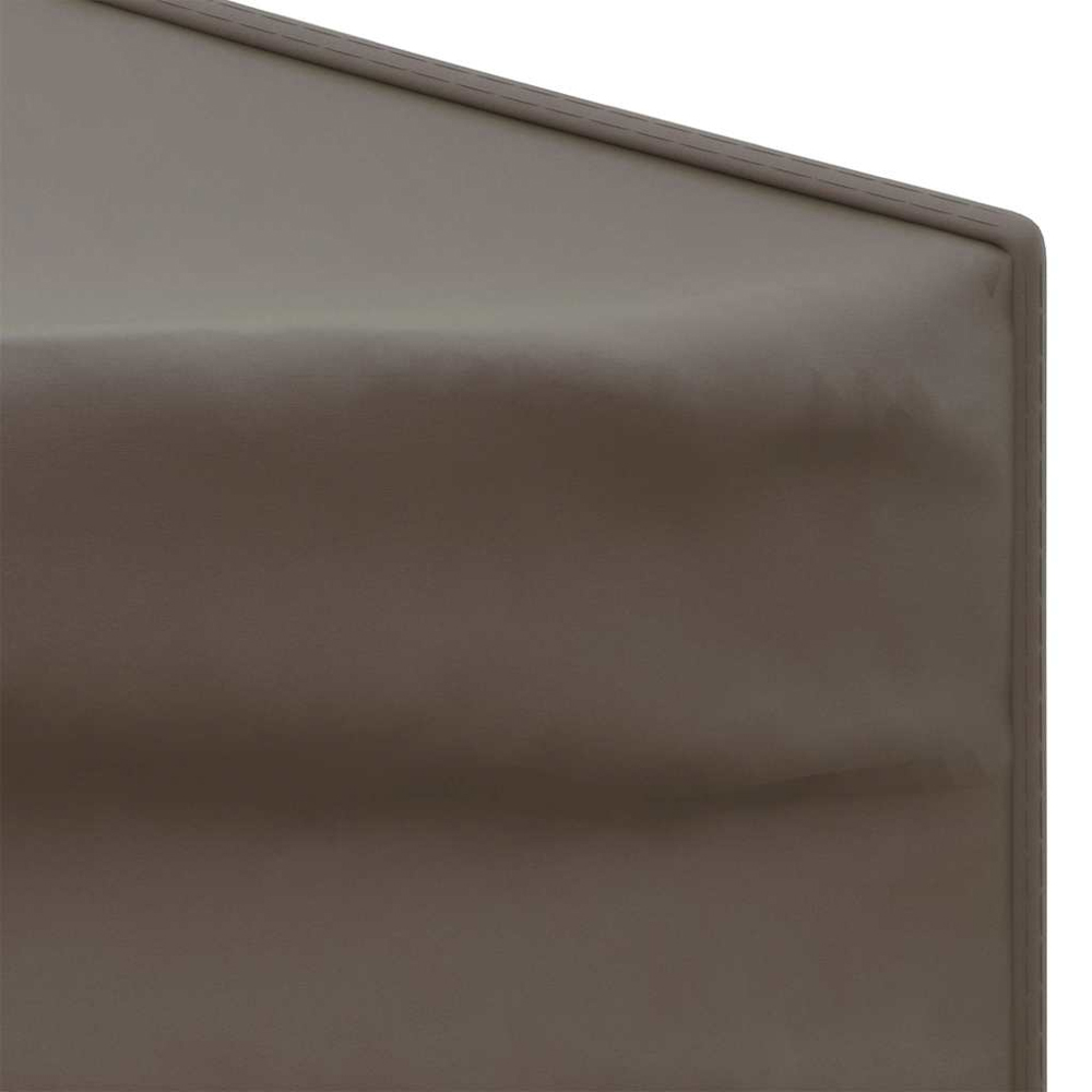 vidaXL 3 x 6m Taupe Foldable Party Tent with Sidewalls Image 6