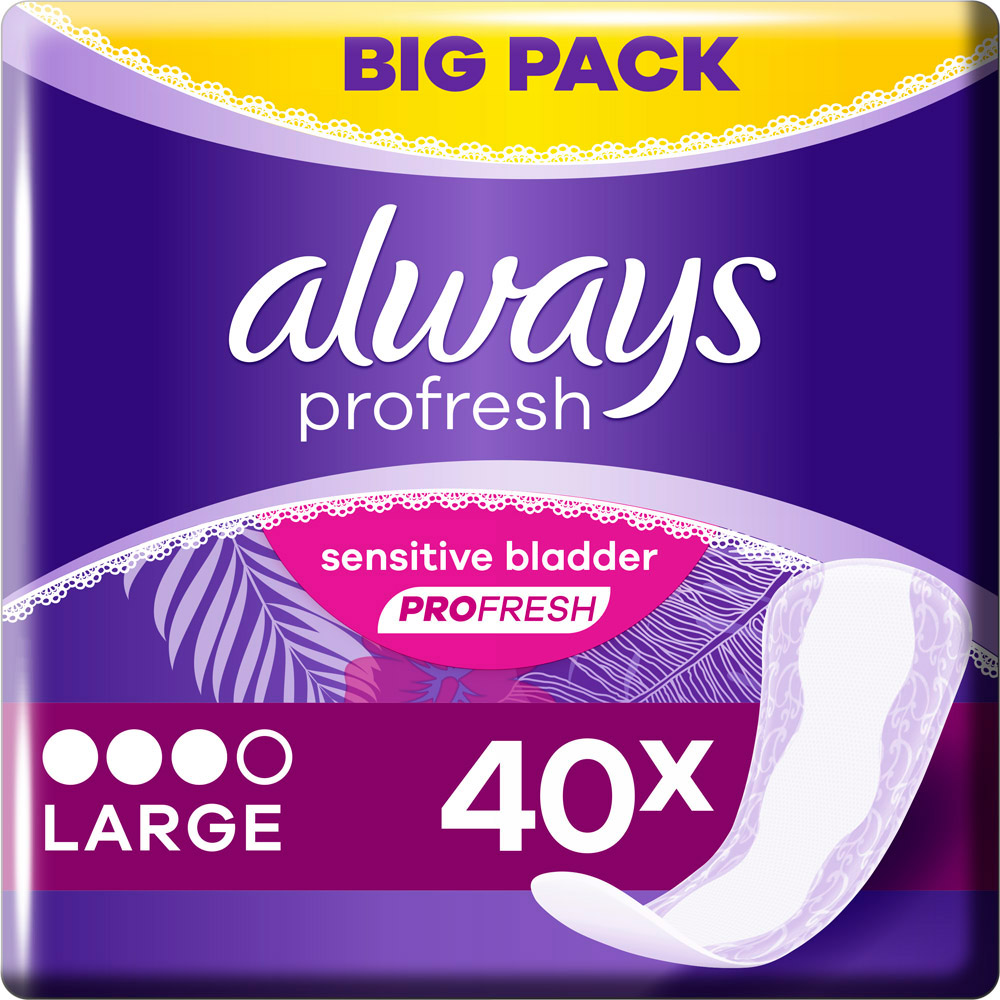 Always Dailies Panty Liners Large 40 Pack Image 2