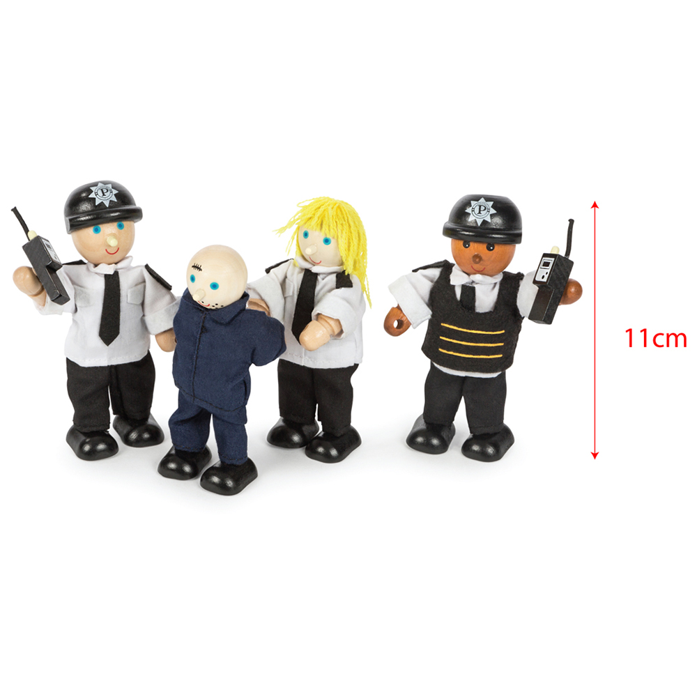 Tidlo Wooden Police Officers and Prisoner Set Image 4