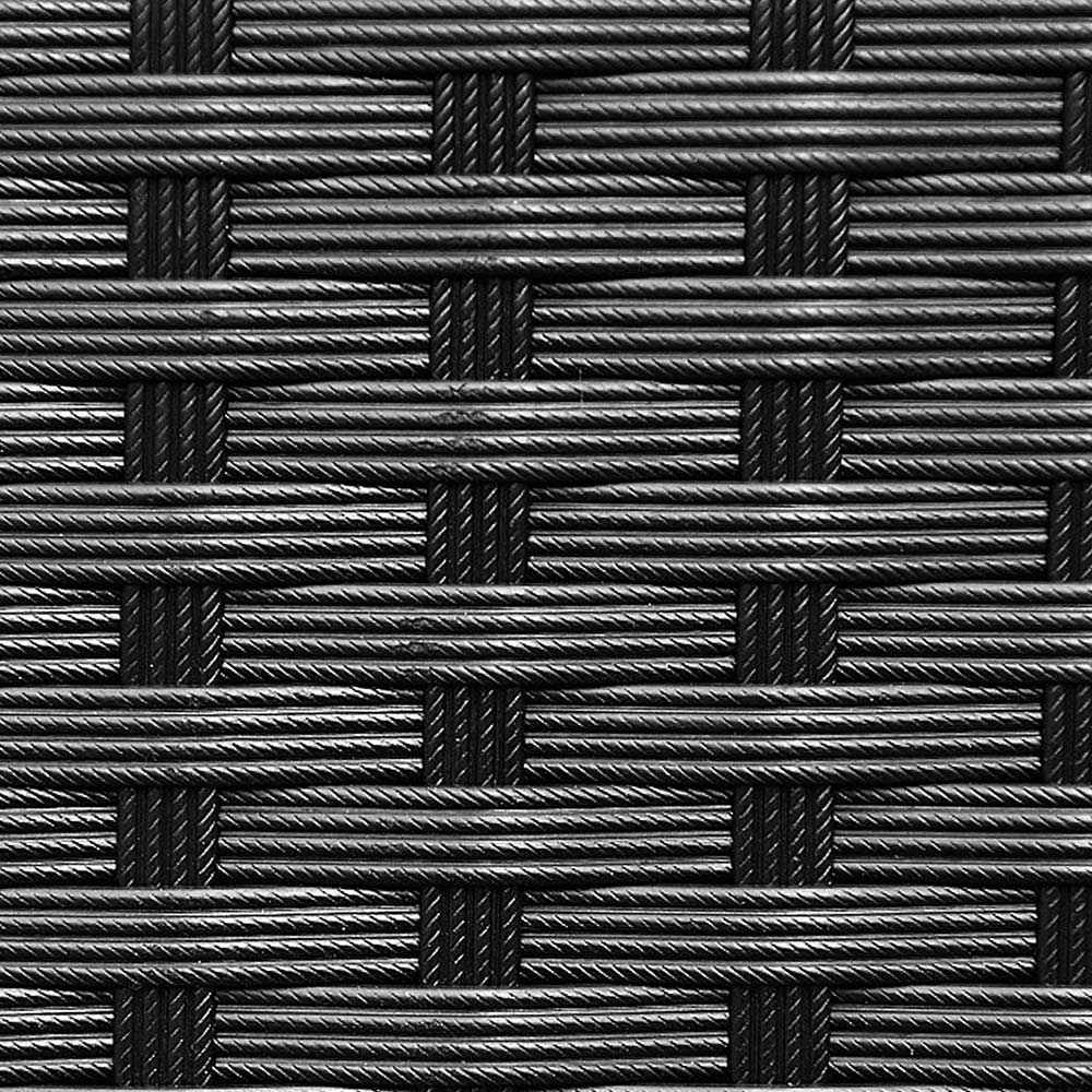 Outsunny Rattan Love Seat Black Image 5