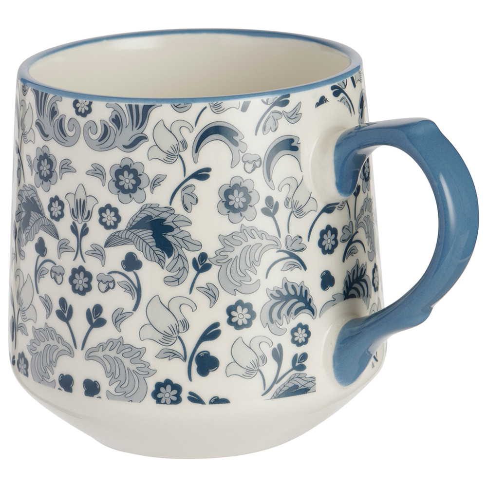 Wilko Blue Fond Memories Floral Mug Image 2