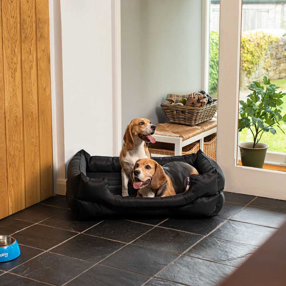 Bunty Woodland Extra Large Black Dog Bed Image 2