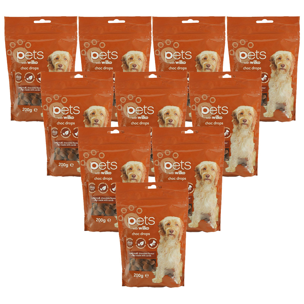 Wilko Choc Drops for Dogs (Case of 10 x 200g) Wilko