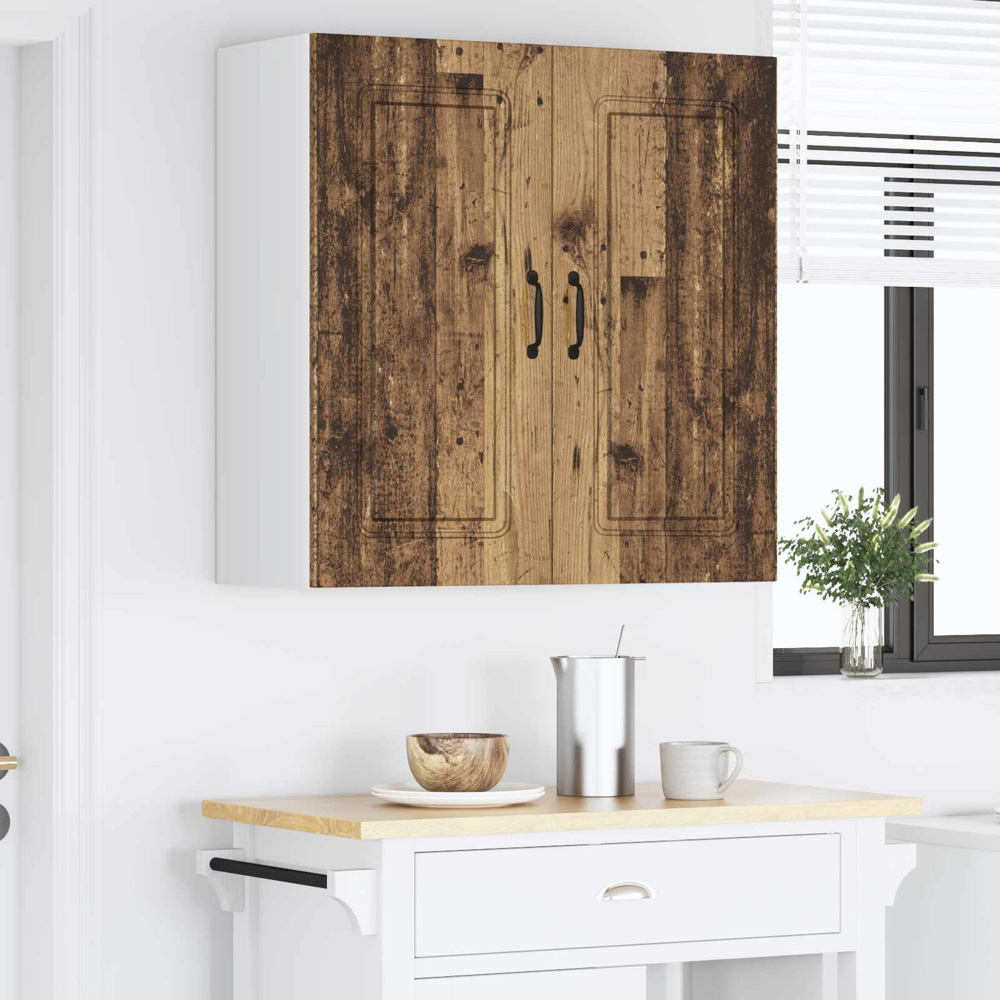 vidaXL 2 Door Old Wood Kitchen Wall Cabinet Image 9