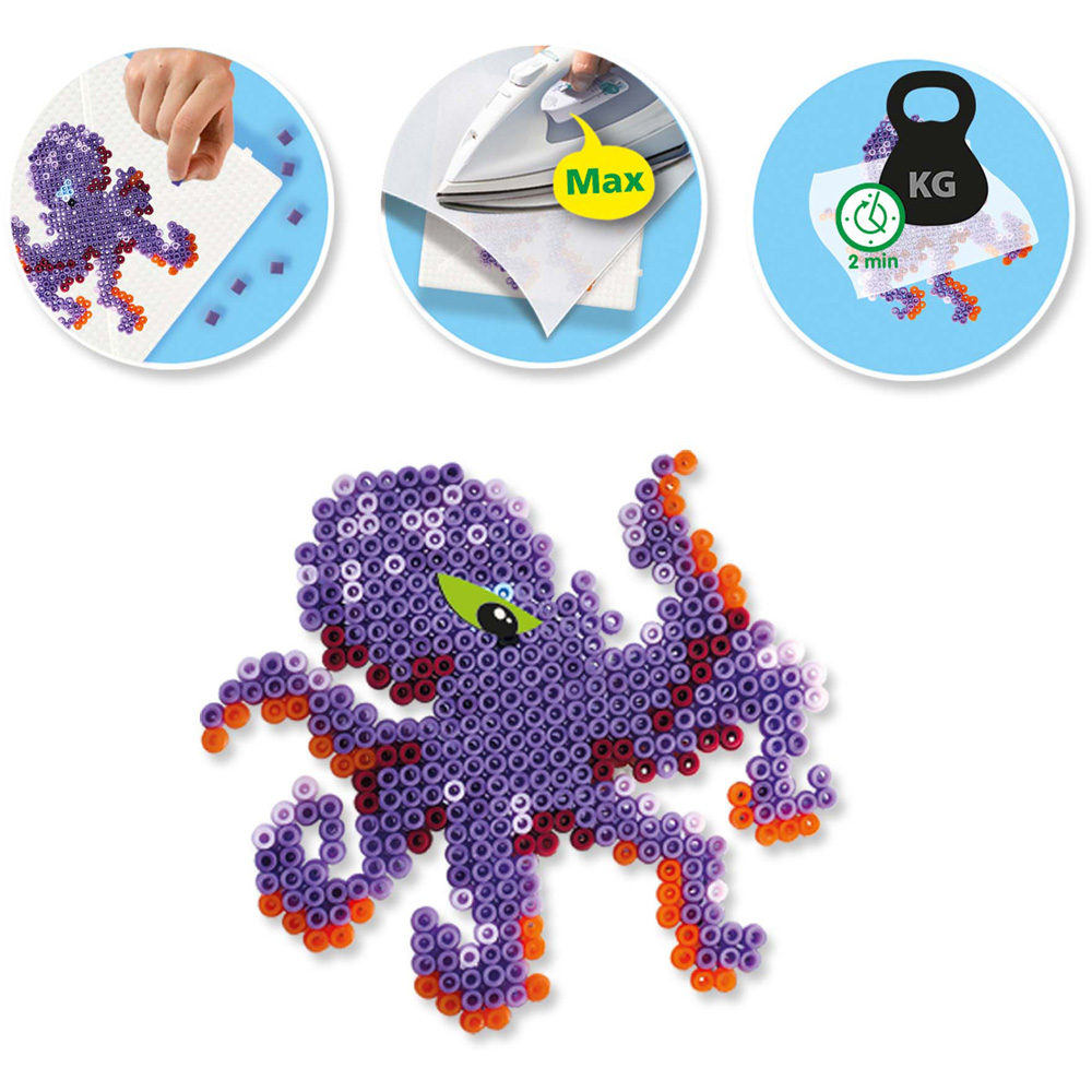 SES Creative Beedz Scary Sea Creatures Iron On Beads Kit 2400 Piece Image 5