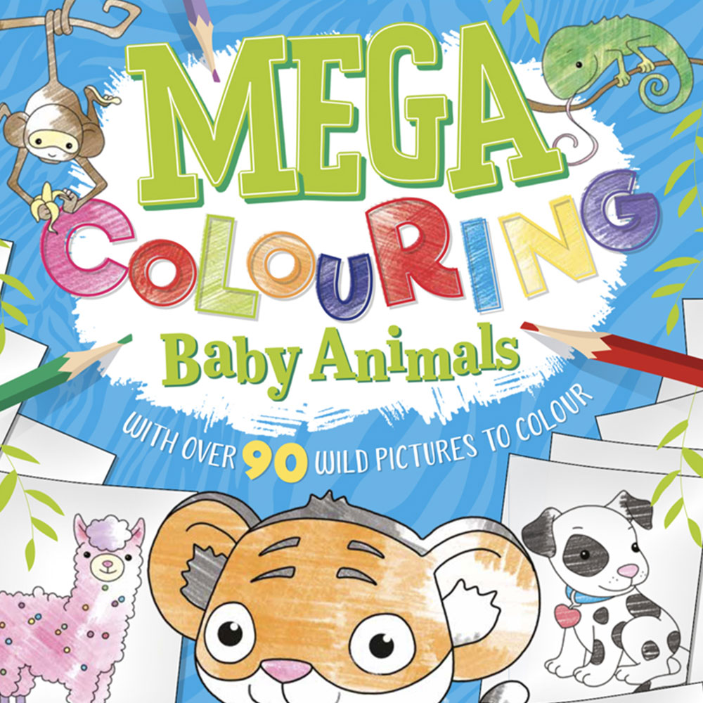 Mega Colouring Baby Animals Book Image 2