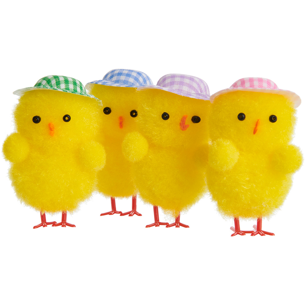 Wilko large chicks in hats 4pk Image 1