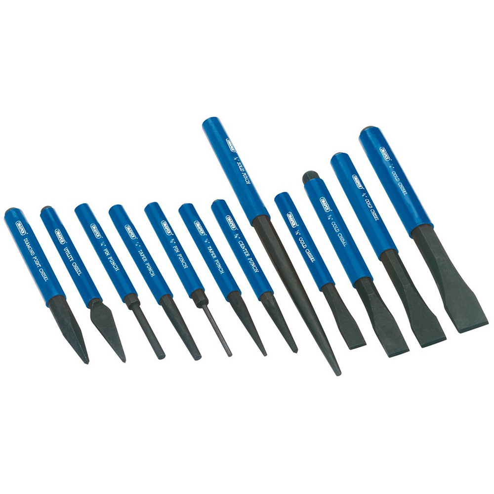 Draper 12 Piece Cold Chisel and Punch Set Image 1