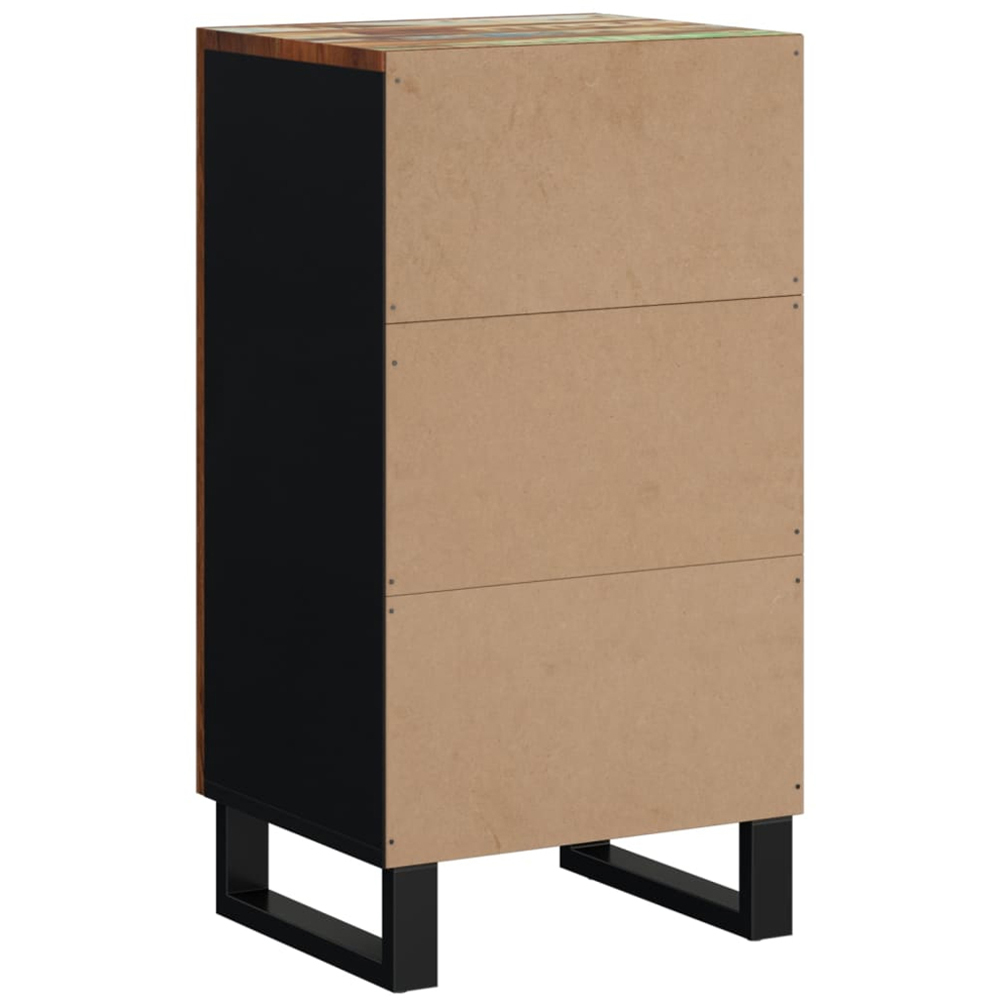 vidaXL Single Door Multicolour Solid Reclaimed Wood Sideboard Image 6