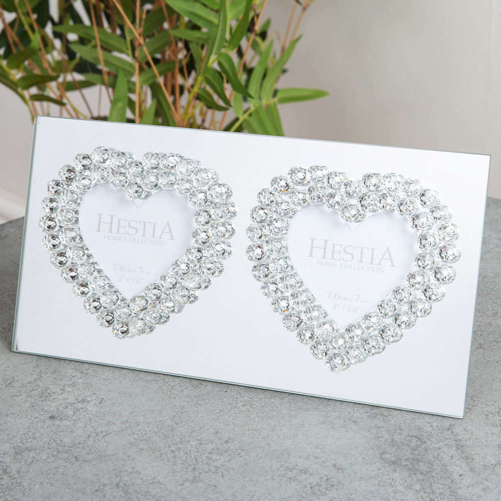 Hestia Heart Design Glass Photo Frame 3 x 3inch Image 2