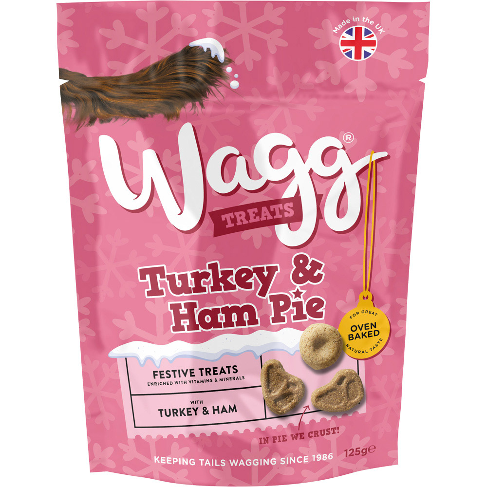 Wagg Turkey Ham Pie Treats 125g Image 1