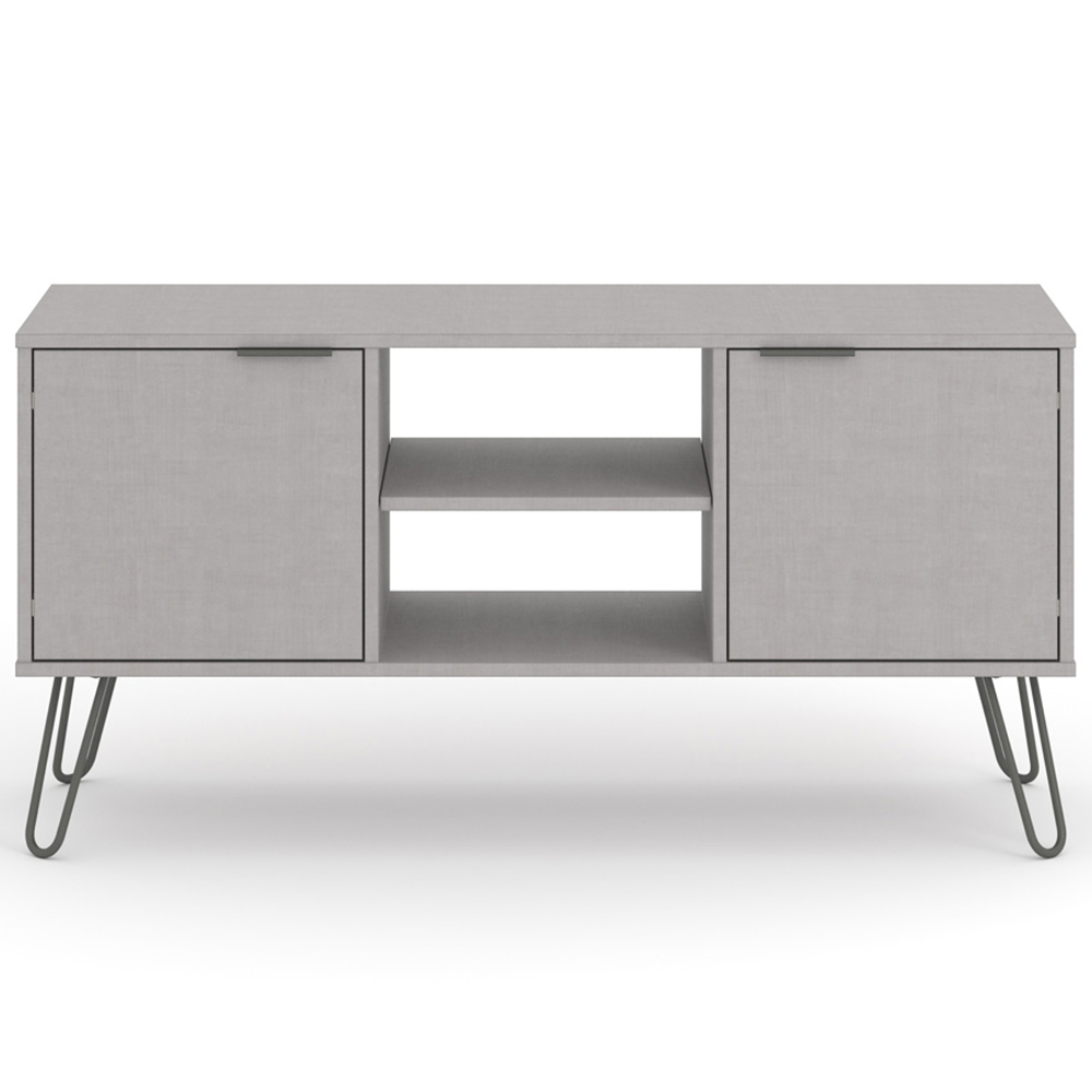 Augusta 2 Door Grey Flat Screen TV Unit Image 5