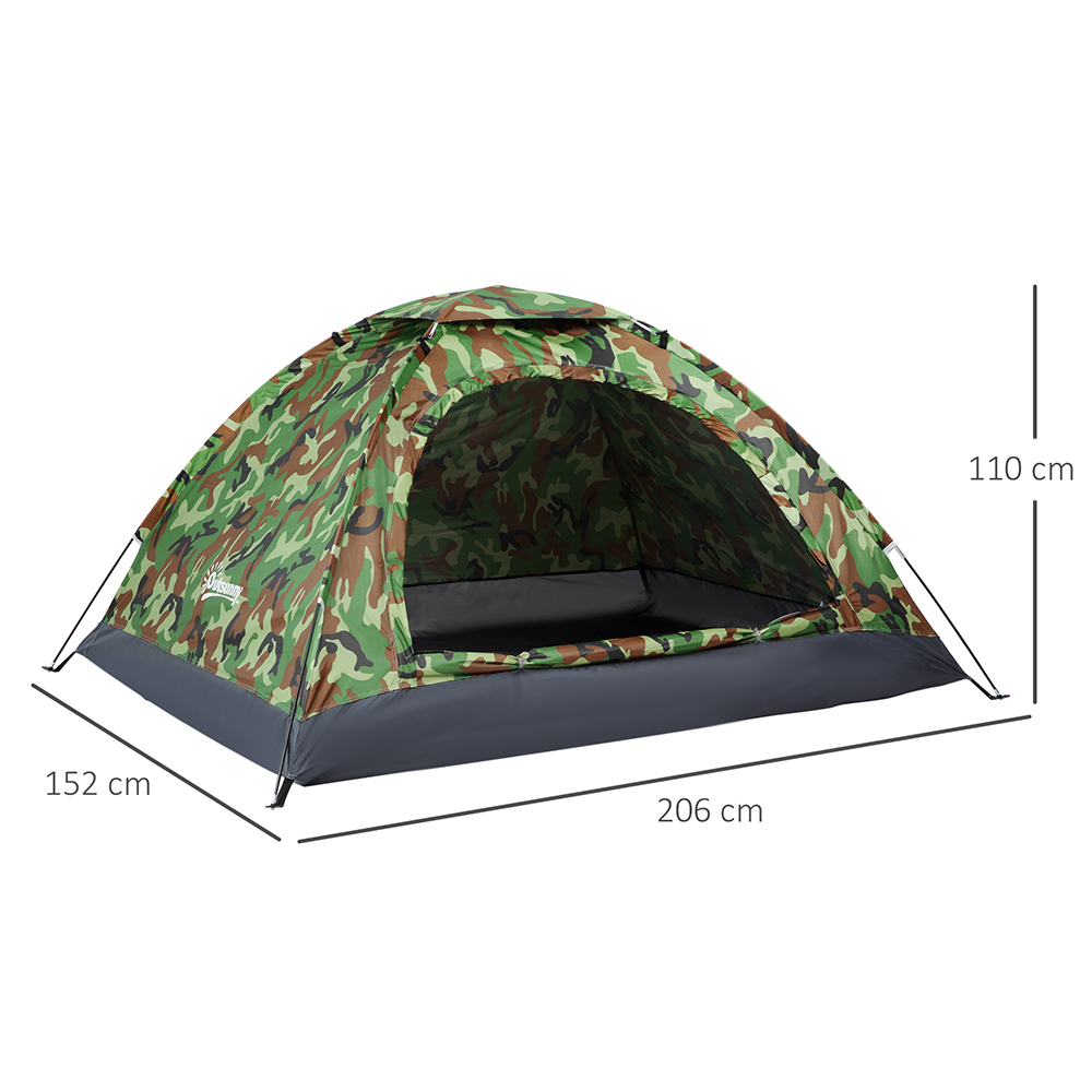 Outsunny Camping Tent 206 x 152 x 110cm Image 6