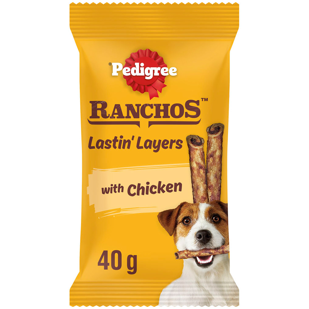 Pedigree Ranchos Lastin' Layers Chicken Flavour Dog Chew Treat 40g Image 3