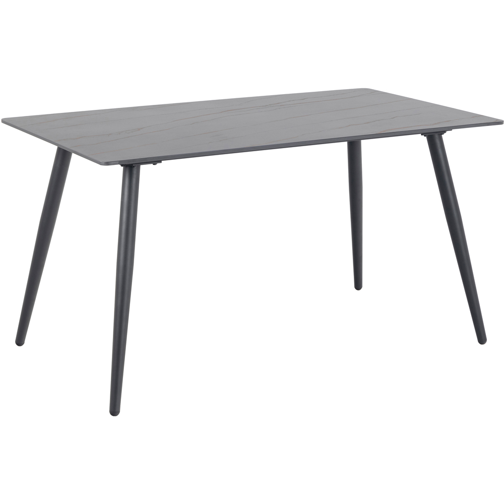 Florence Wicklow 4 Seater Ceramic Dining Table Black Image 2