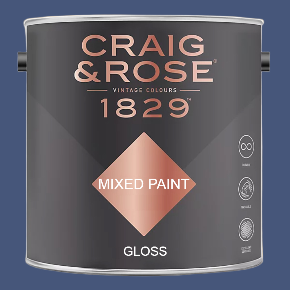 Craig & Rose 1829 Vintage Walls Wood and Metal Smalt Gloss Mixed Paint 2.5L Image 2