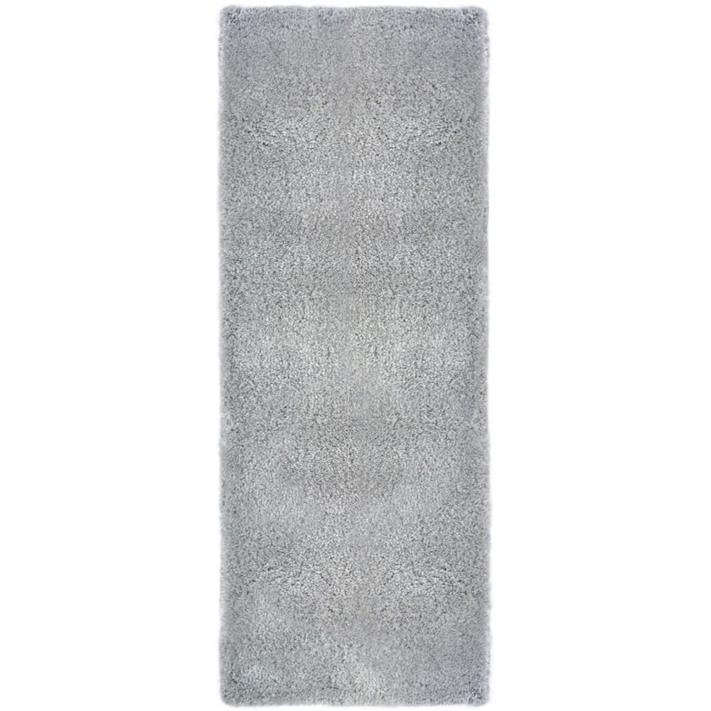 Homemaker Grey Snug Plain Shaggy Rug 60 x 200cm Image 1