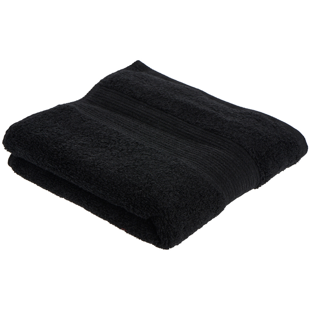 Wilko Supersoft Cotton Black Hand Towel Wilko