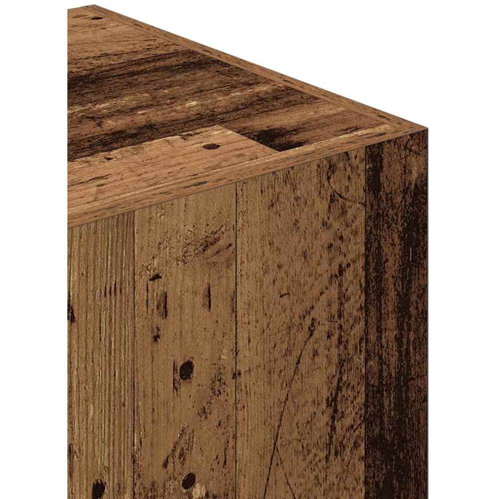 vidaXL 2 Door Old Wood Engineered Wood Wardrobe Image 6