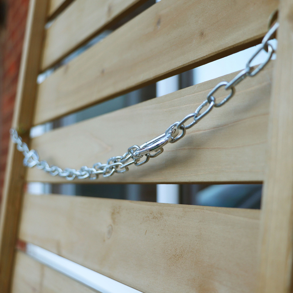 Jack Stonehouse 7 x 3ft Natural Wooden 3 Bay Triple Wheelie Bin Storage Shed Image 4