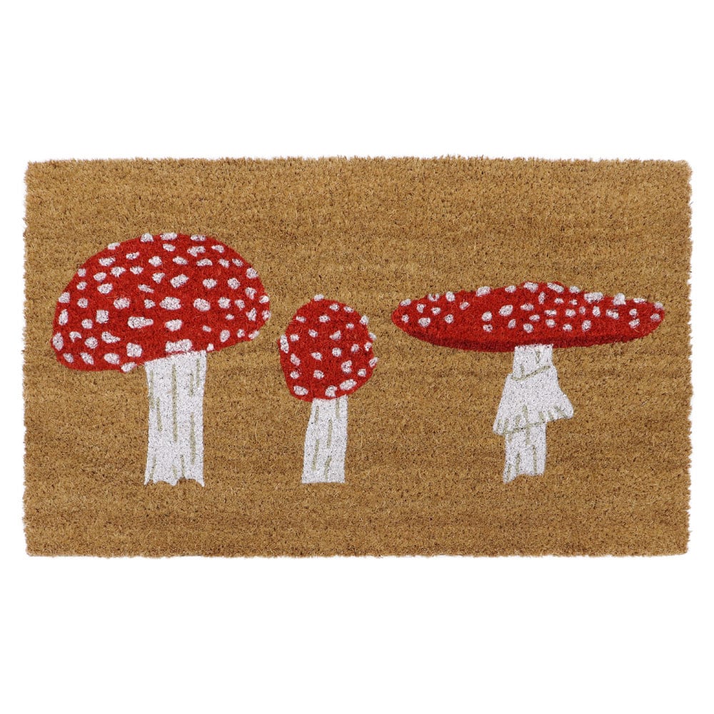 JVL Toadstool Doormat 45 x 75cm Image 1