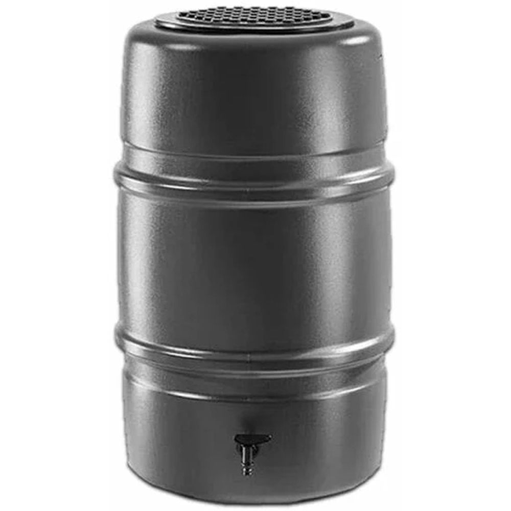 Straight PLC Grey Standard Water Butt Barrel 168L Image 1