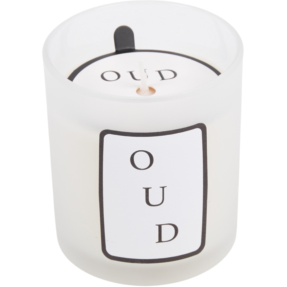 Candle in Frosted Glass Jar Image 4