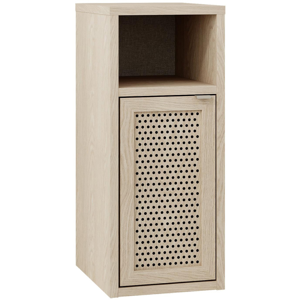 Decortie New Inca Single Door Single Shelf Sonoma Oak Bedside Table Image 2