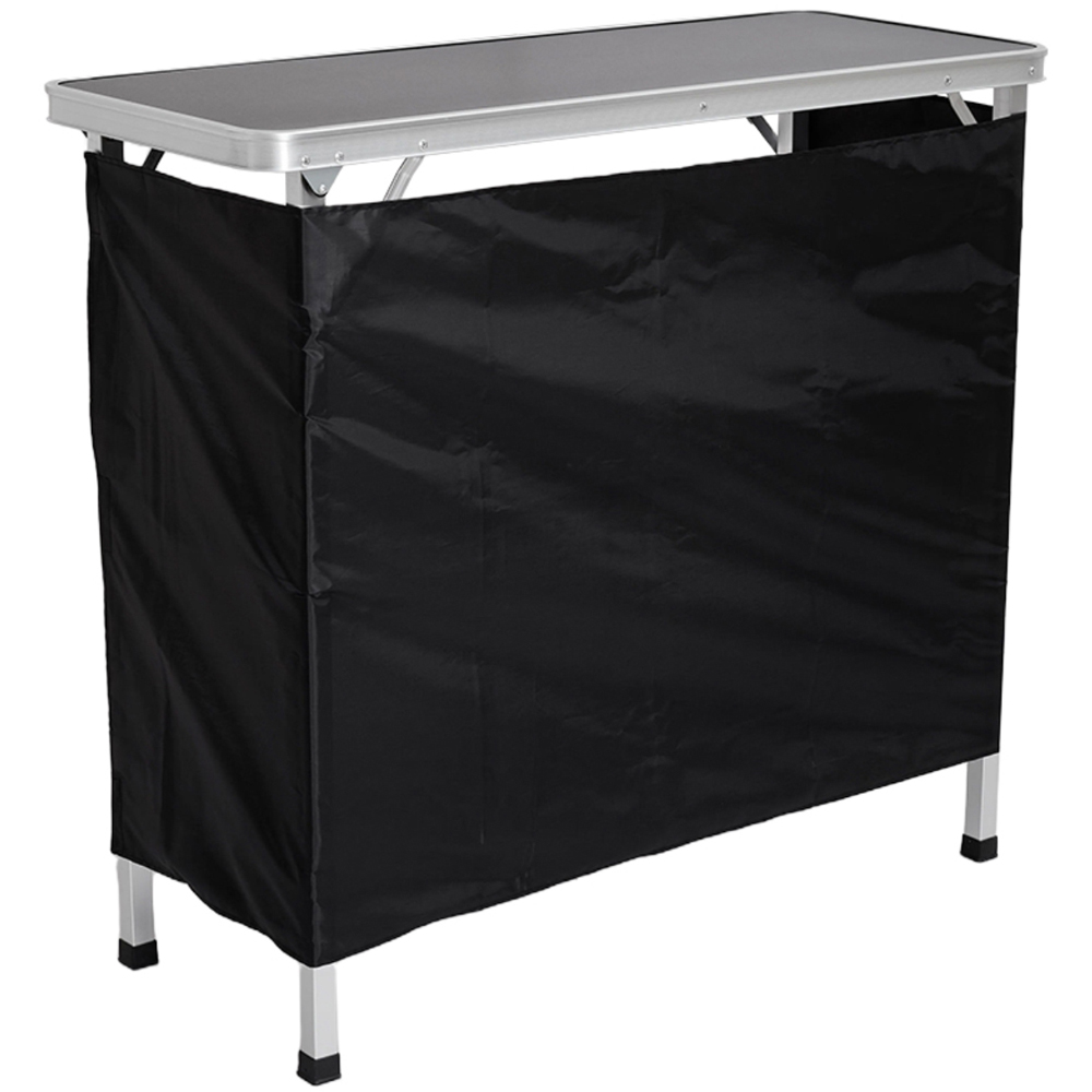 Living and Home 2 Tier Portable Aluminium Alloy Folding Bar Table Image 3