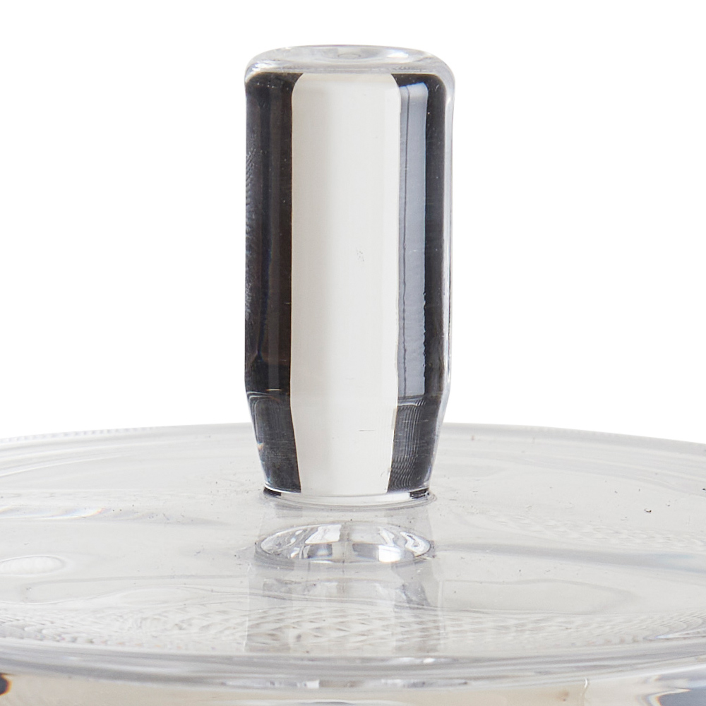 Wilko Tall Textured Glass Storage Jar Image 2