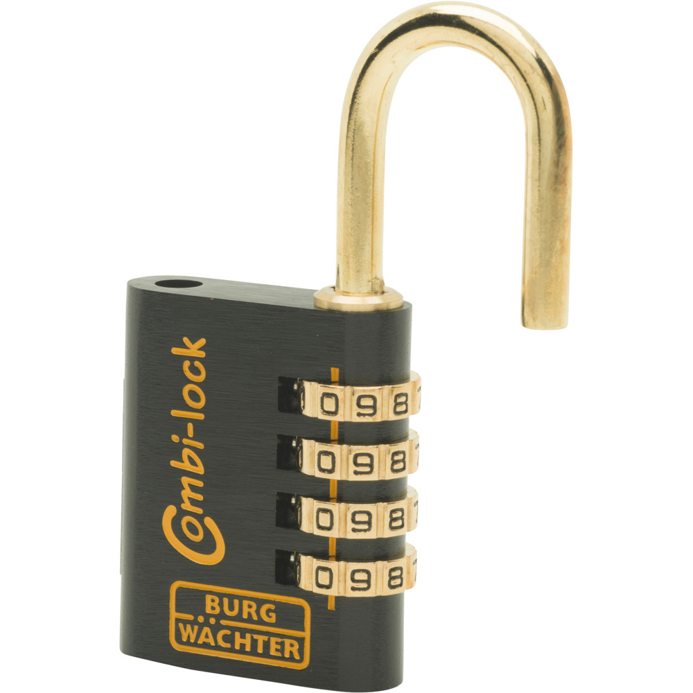 Burg Wachter 8840 Fun 40mm Black and Gold Aluminium 4 Dial Combination