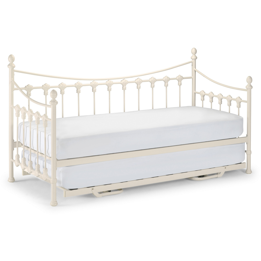 Julian Bowen Single Stone White Versailles Day Bed with Trundle Image 2