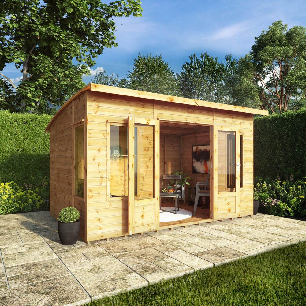 Mercia Helios 12 x 8ft Double Door Premium Shiplap Traditional Summerhouse Image 6