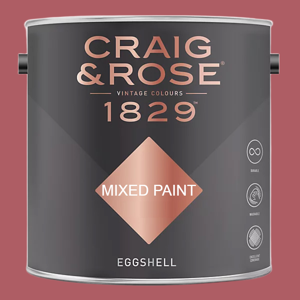 Craig & Rose 1829 Vintage Walls Wood and Metal Persian Rose Eggshell Paint 2.5L Image 2