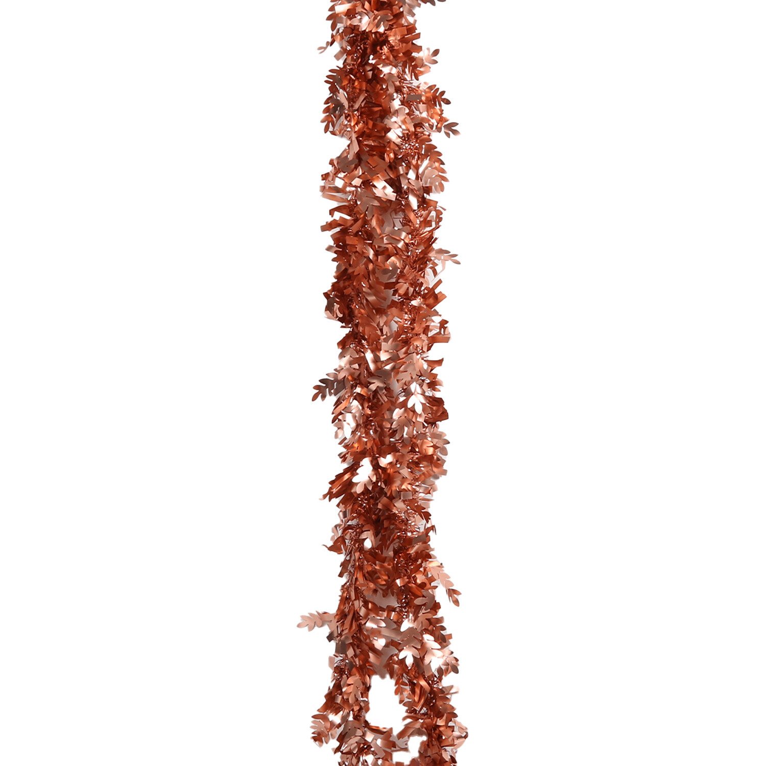 Copper Leaf Matt Tinsel - Copper Image 1