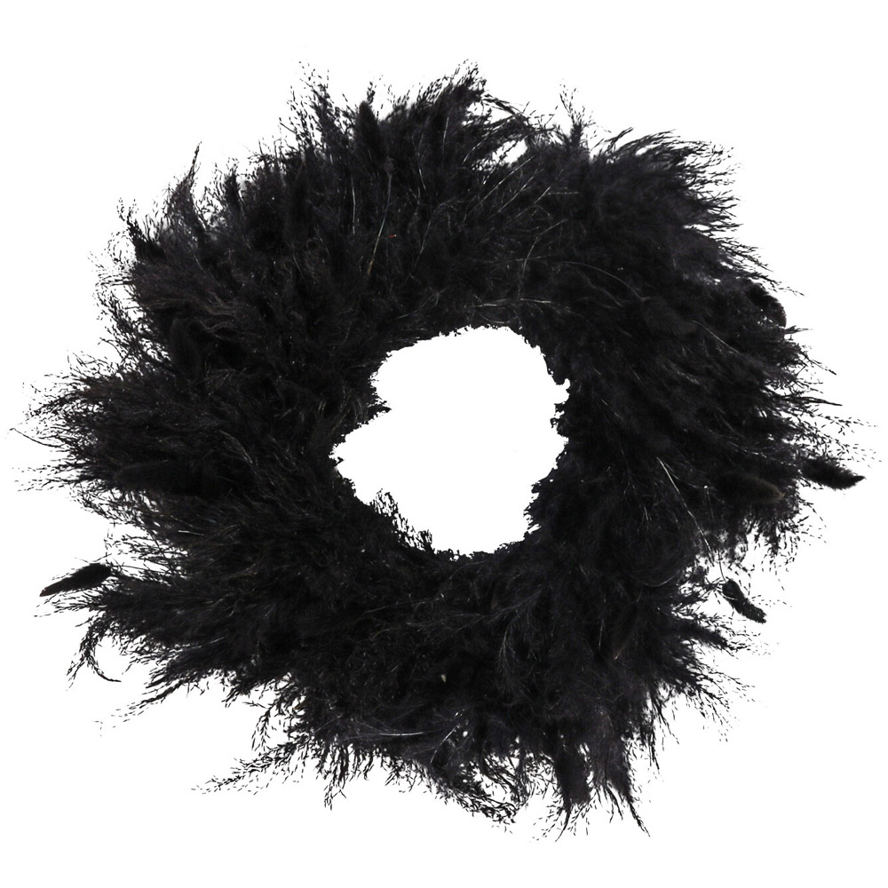 Black Pampas Wreath Image 1