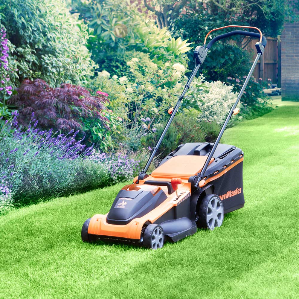 LawnMaster CLMF4841E-01 48V Hand Propelled 41cm Rotary Battery Lawn Mower Image 2