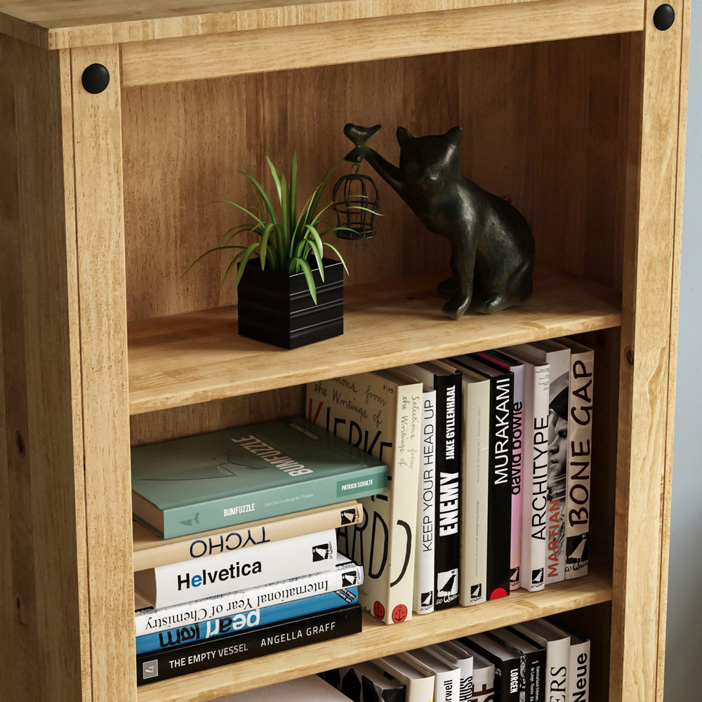 Vida Designs Corona 4 Shelf Medium Bookcase Image 3