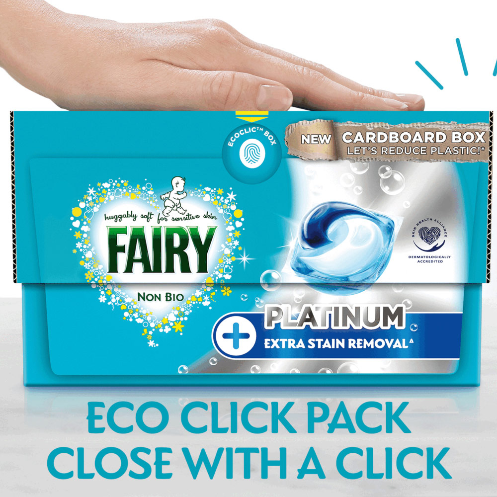 Fairy Platinum Non Bio Pods Washing Liquid Capsules 19 Washes Image 2