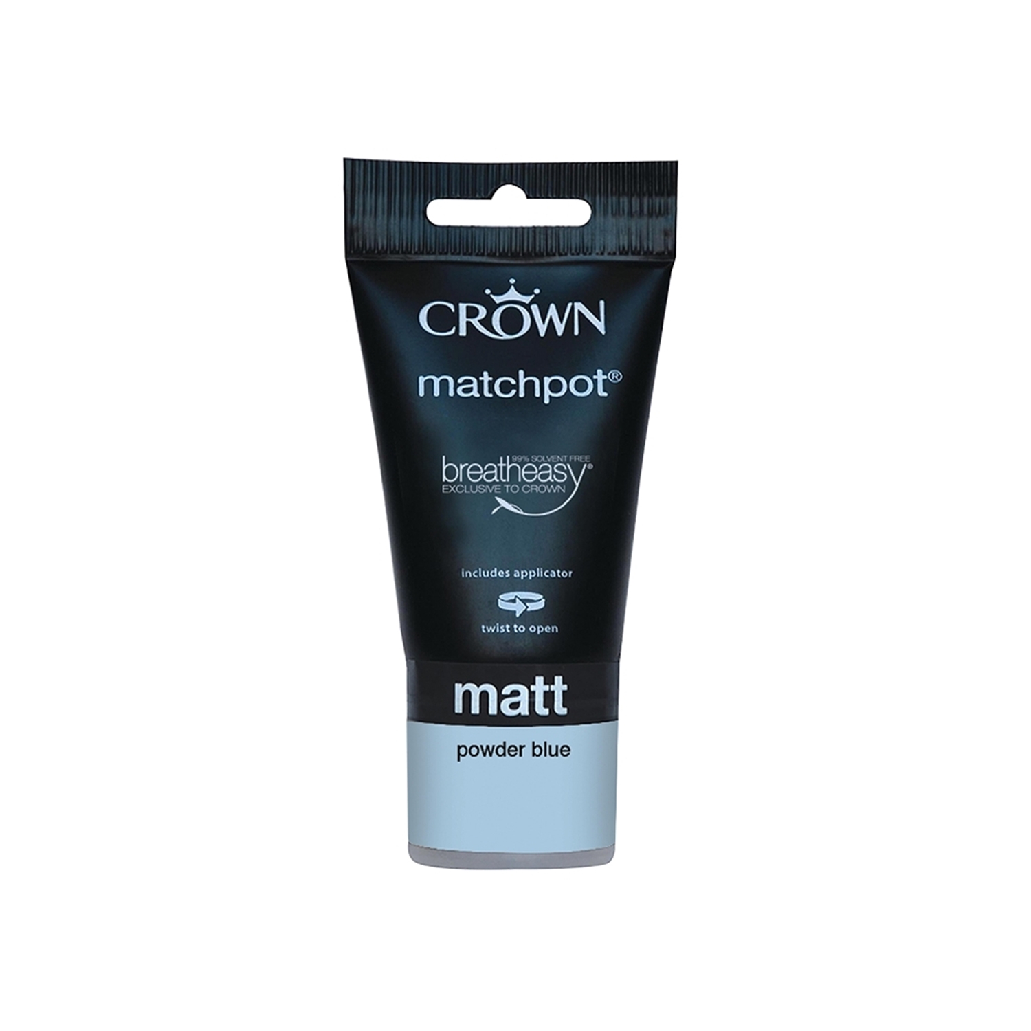Crown Powder Blue Matt Breatheasy Tester Pot 75ml Image