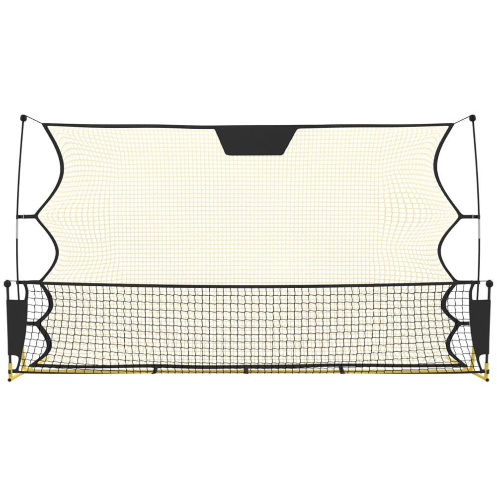 vidaXL Yellow Football Rebounder Net 6 x 4ft Image 2