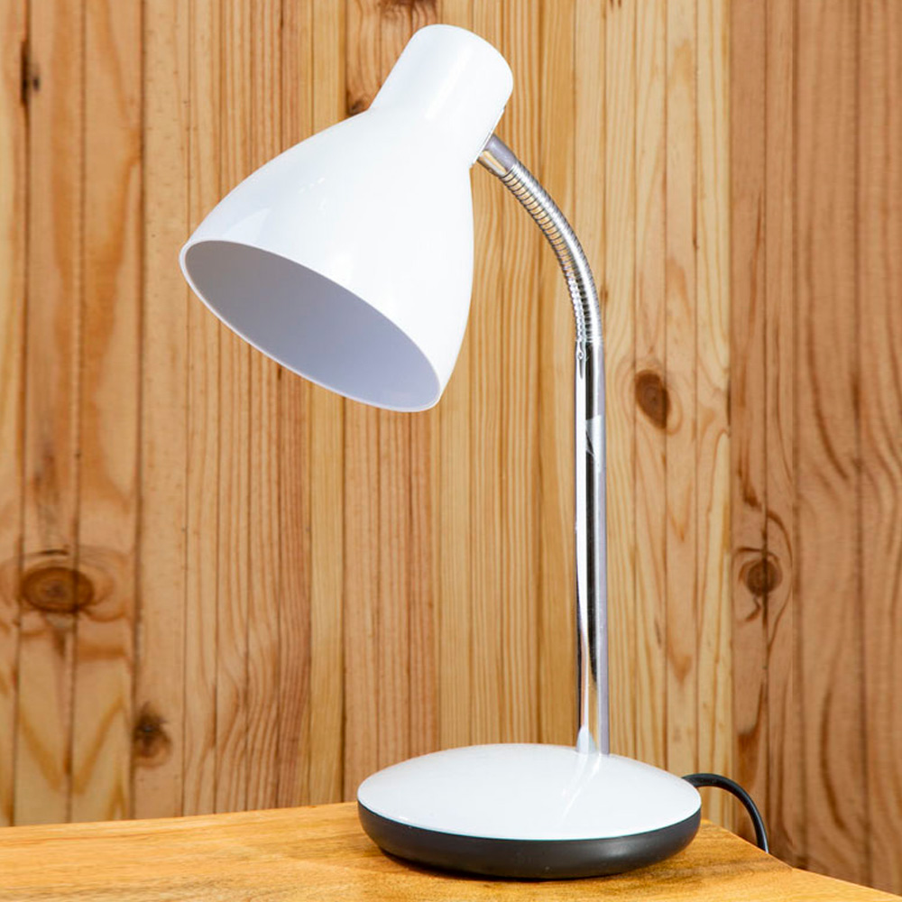 Premier Housewares Finley Grey Desk Lamp Image 2