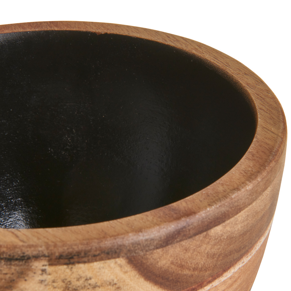 Wilko Acacia Wood Bowl Image 3