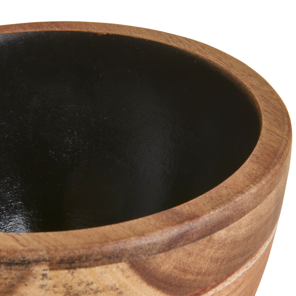 Wilko Acacia Wood Bowl Wilko