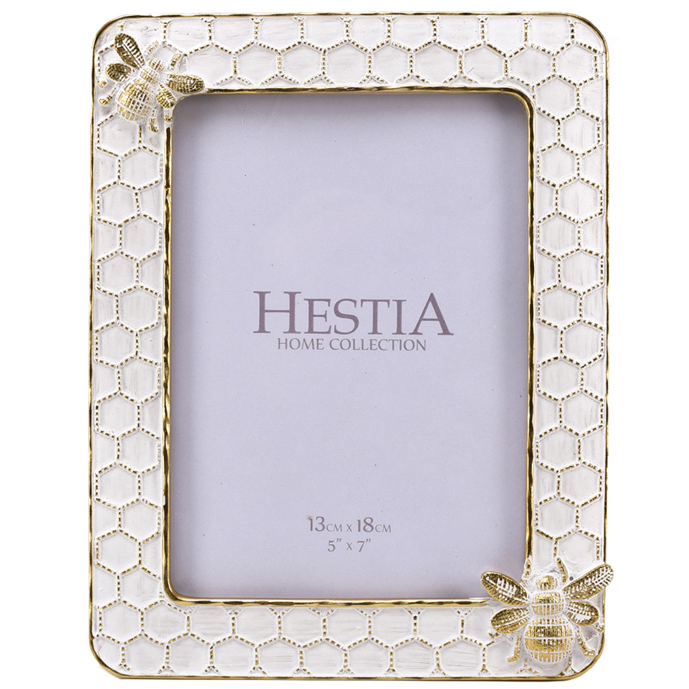 Premier Housewares Hestia Honey Bee Resin Photo Frame 5 x 7 Inch Image 1