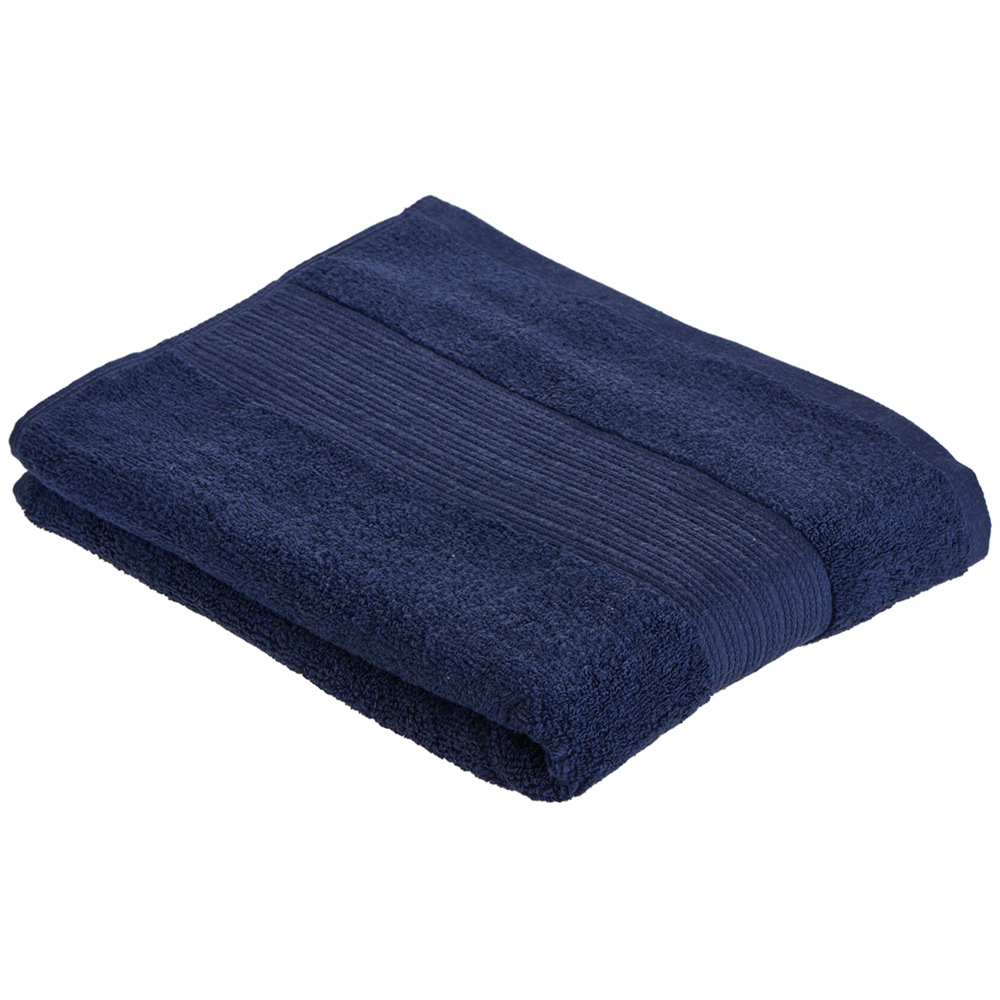 Wilko Supersoft Cotton Indigo Blue Bath Towel Wilko